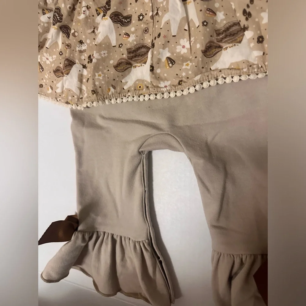 Ricrac & Ruffles Skirted Unicorn Romper